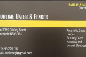 Sublime gates and fences