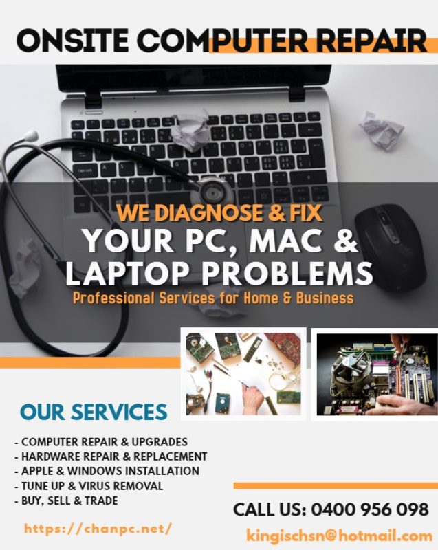 Essendon – Onsite Computer Repairs